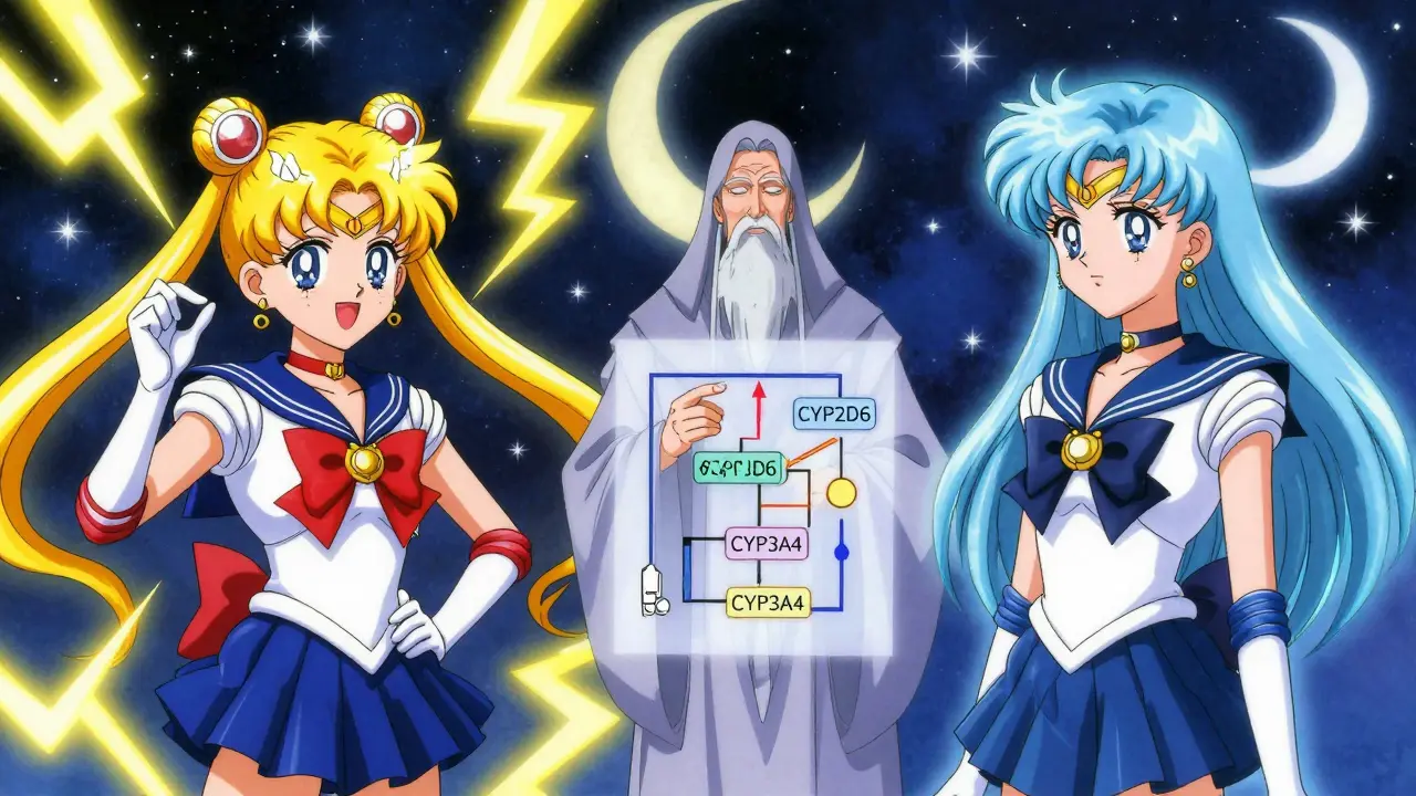 Anime comparison of SSRI drug interactions and safety levels